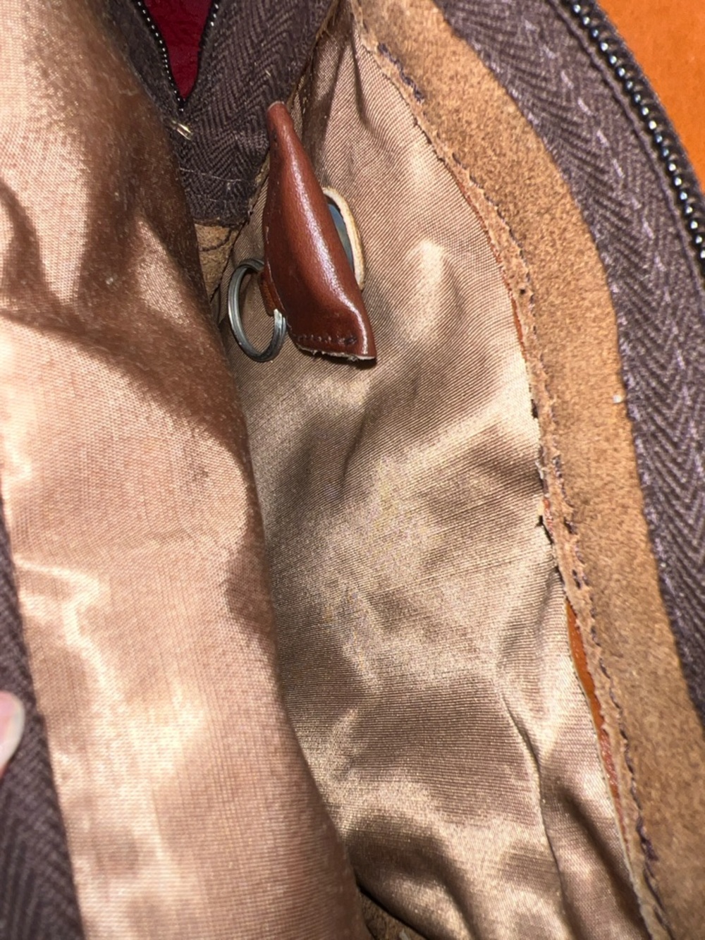 Vintage Land Brown Leather Crossbody Shoulder Bag Multi Pocket Travel Organizer - Picture 5 of 12